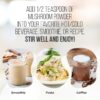 Polvo de hongo Titan 10 LRLA SUPERFOODS en uso