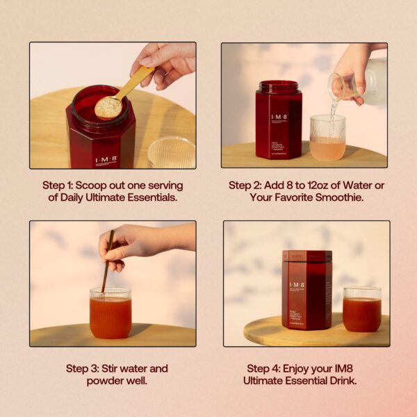 Polvo IM8 Daily Essentials multivitamínico para mezclar