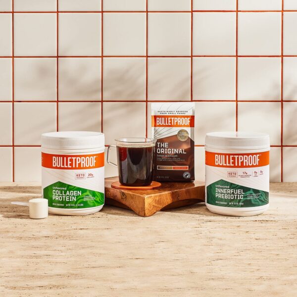 Polvo Innerfuel Bulletproof envase y cuchara