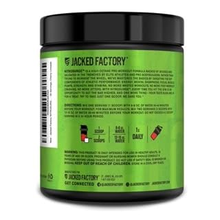 Nitrosurge jacked factory pre workout polvo rojo