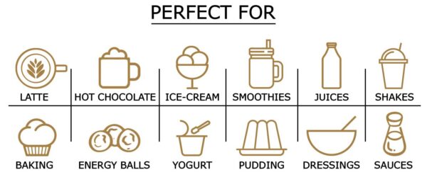 Polvo de maca amarillo versátil para recetas saludables