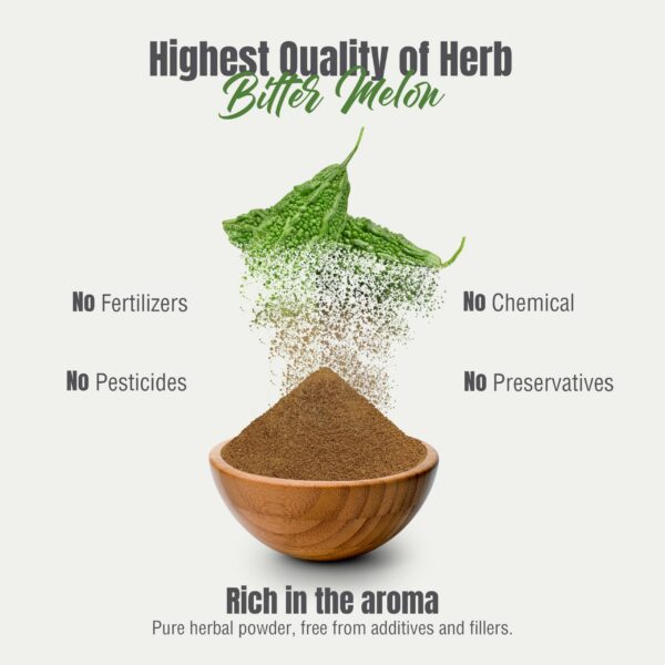 Version 1.0.0 Polvo melón amargo Herbsforever alta calidad vitamina c