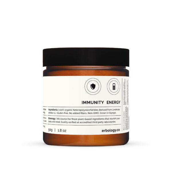 Polvo natural de shiitake cultivado sosteniblemente Erbology