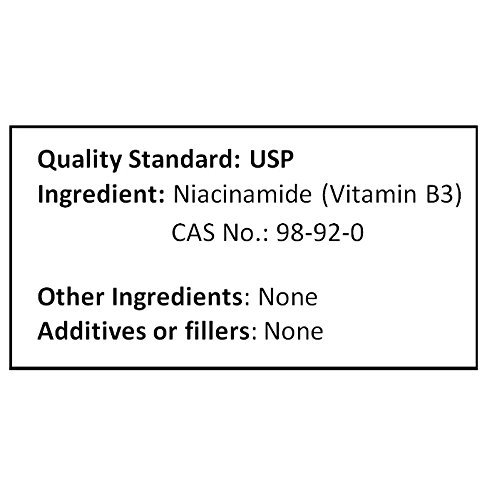 Version 1.0.0 Polvo niacinamida vitamina b3 nuSci almacenamiento seguro