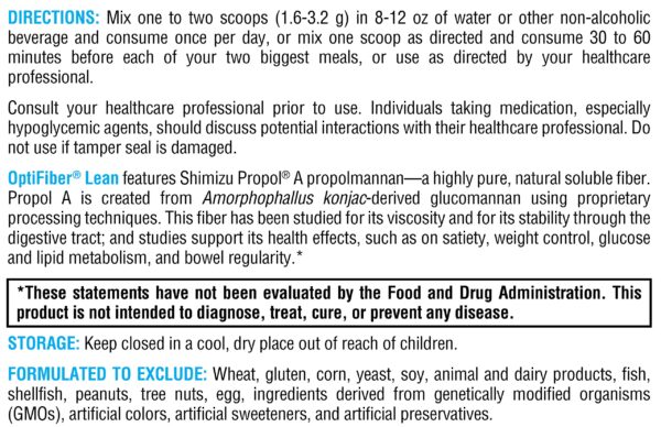 Polvo nutricional OptiFiber Lean XYMOGEN para salud intestinal
