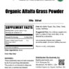 Version 1.0.0 Polvo orgánico alfalfa BulkSupplements en empaque sello