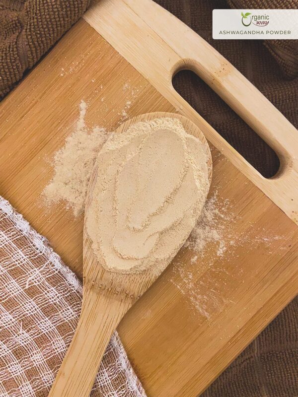 Polvo orgánico Ayurveda Ashwagandha certificado