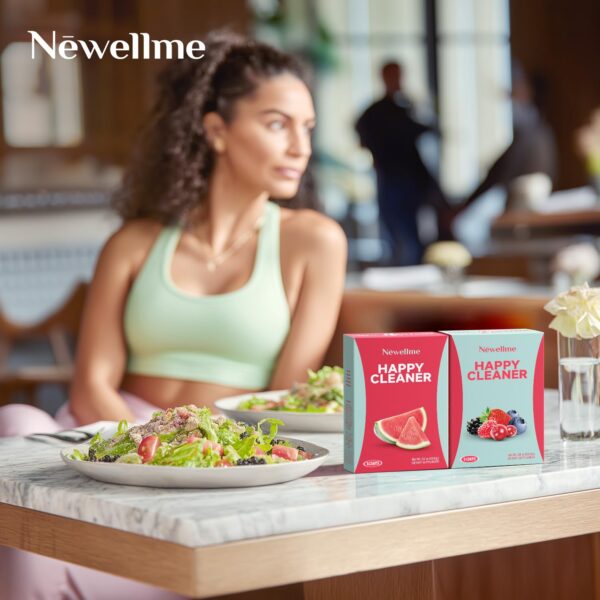 Polvo probiótico en cucharita listo para mezclar