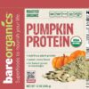 Polvo proteína calabaza para intolerantes gluten y lactosa BareOrganics