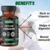 Polvo puro de canela en cápsulas para salud general