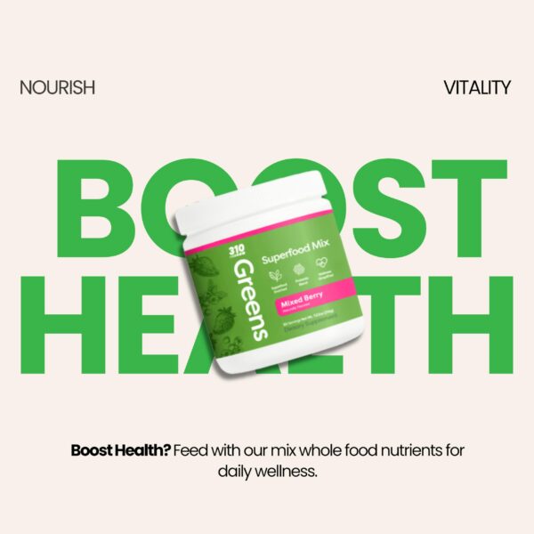 espolvo superalimento con enzimas y probióticos greens 310 nutrition