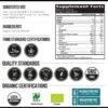 Polvo superalimento espirulina azul-verde no irradiado