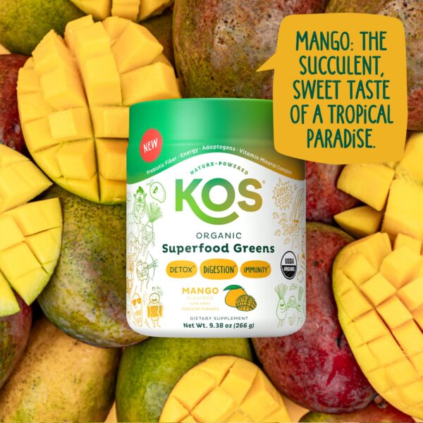 Version 1.0.0 Polvo supergreens KOS orgánico vegano salud intestinal