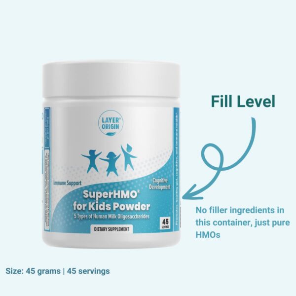 Polvo SuperHMO mezcla prebiótica natural para niños