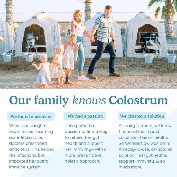 Polvo suplemento colostro WONDERCOW con saúco para sistema inmunitario