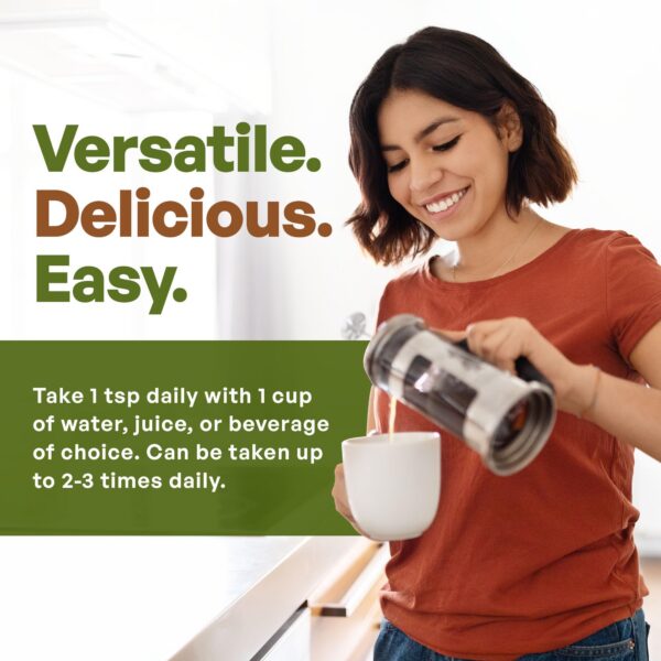 Version 1.0.0 Polvo de uña de gato en fondo blanco Go Nutra