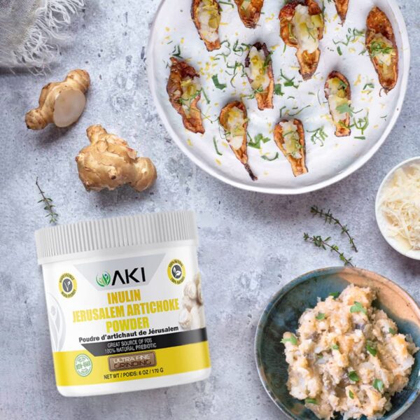 Polvo vegano inulina alcachofa sin gluten para alimentación saludable