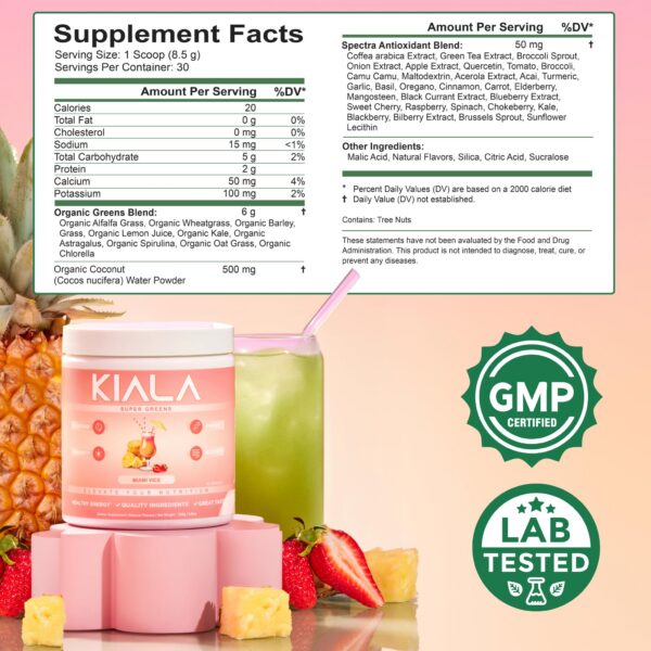 Polvo vegano sin gluten ni soja para salud digestiva