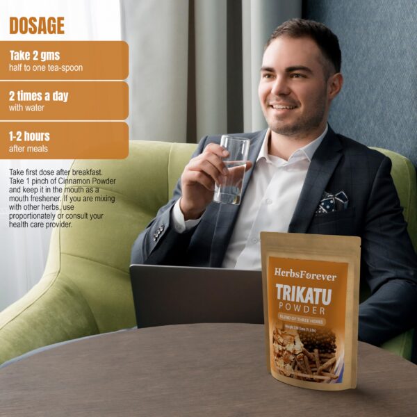 Version 1.0.0 Polvo vegano sin GMO HerbsForever Trikatu Churna 230 gramos