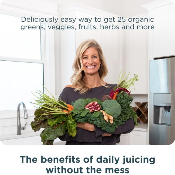 Polvo verde Ancient Nutrition Super Greens con probióticos