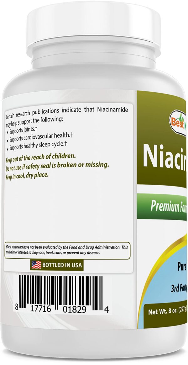 Polvo de vitamina B3 para suplementación dietética