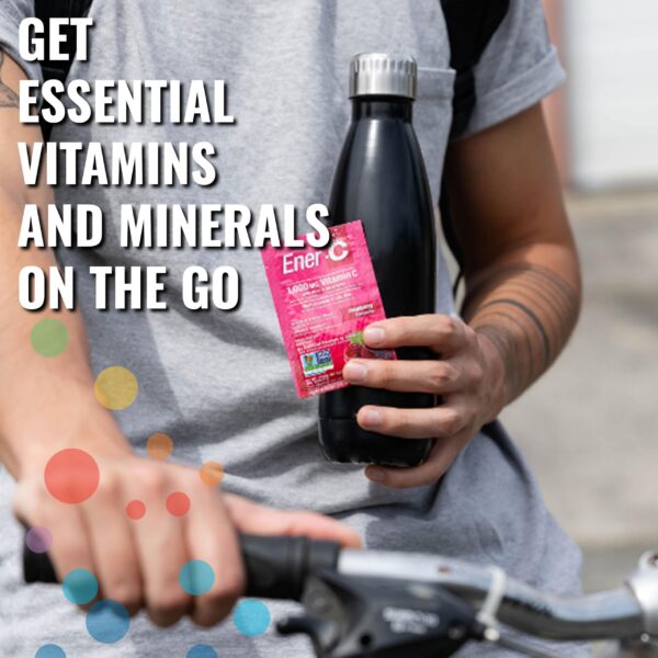 Polvo vitamínico en paquete energetico ener-c