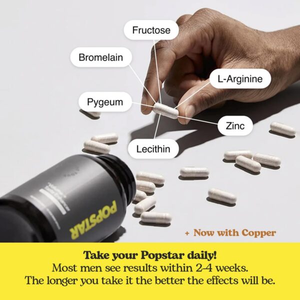 Frasco de POPSTAR Labs Semen Volume Booster