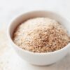 Porción de psyllium soluble para dieta keto y vegana