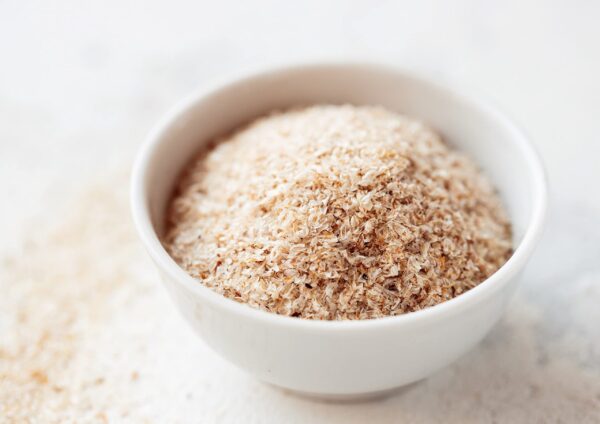Porción de psyllium soluble para dieta keto y vegana