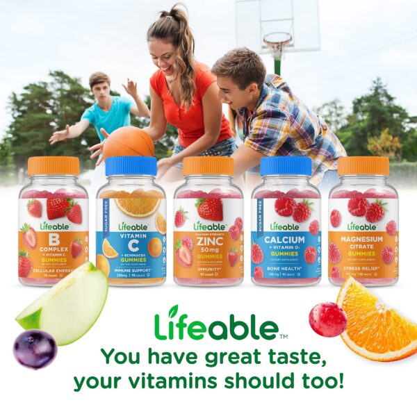 Frasco y etiqueta Lifeable gomitas