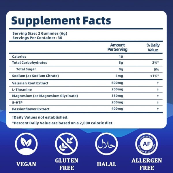 Gomitas portátiles para sueño reparador y relajación