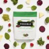 Posible supergreens mezcla de ingredientes naturales orgánicos
