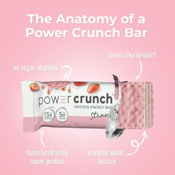 Etiqueta de nutrición Power Crunch