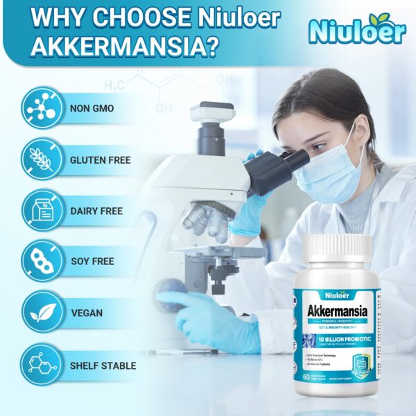 Combinación prebióticos y Akkermansia muciniphila probiótico