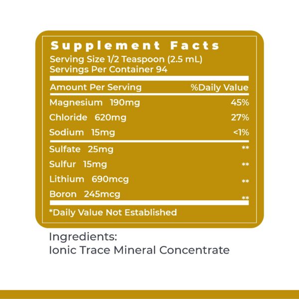 Vial de mineral líquido