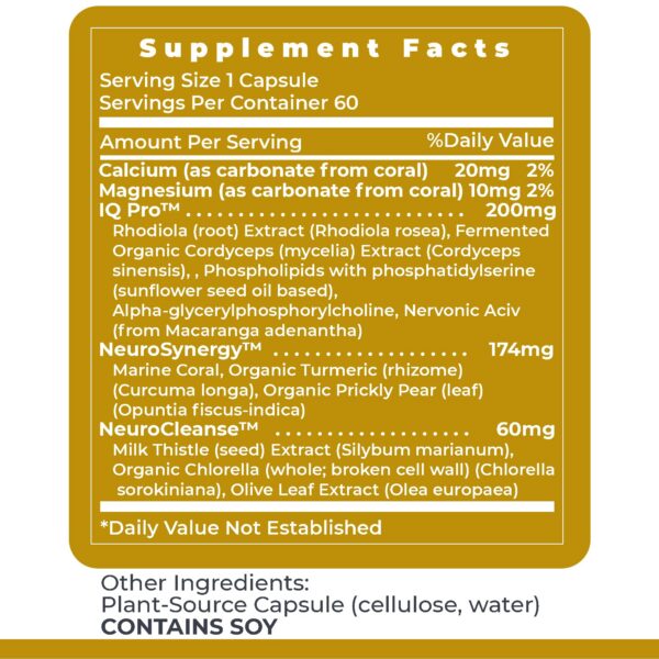 Premier Research Labs Cereven con extracto de rhodiola y cúrcuma