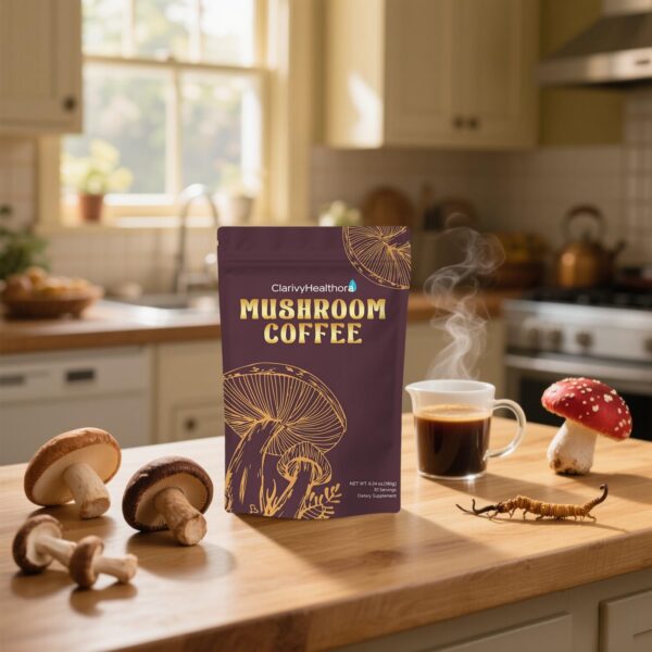 preparación café adaptogénico con leche o hielo opcional