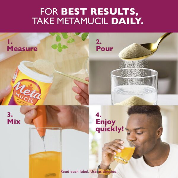 Version 1.0.0 Imagen lateral Metamucil suplemento fibra natural saludable