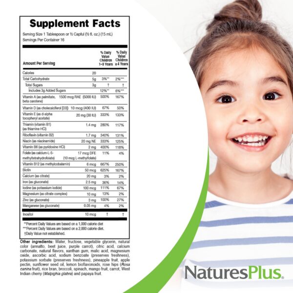 Version 1.0.0 Preparación multivitamínica infantil sabor Tropical Berry