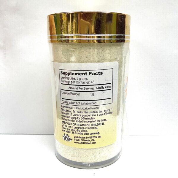 Preparar té con polvo de regaliz Gan Cao natural