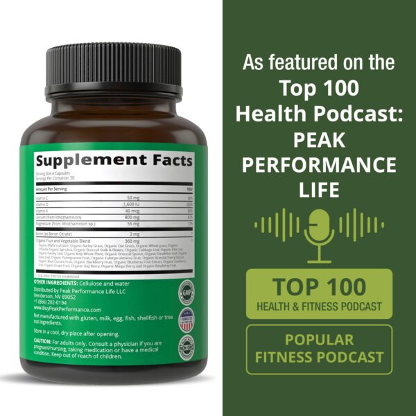 Version 1.0.0 Presentación de 120 cápsulas Peak Performance