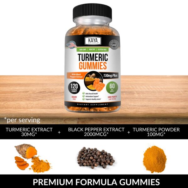 Version 1.0.0 Presentación de 120 gomitas naturales Kaya Naturals para salud diaria