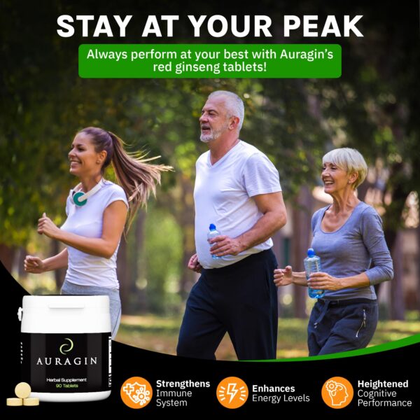 Presentación Auragin ginseng rojo coreano pura calidad