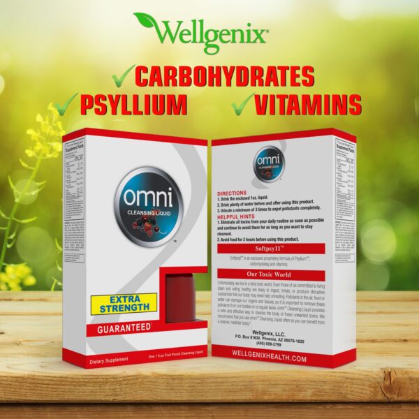 Version 1.0.0 Presentación bebida detox herbal rojo Wellgenix Omni