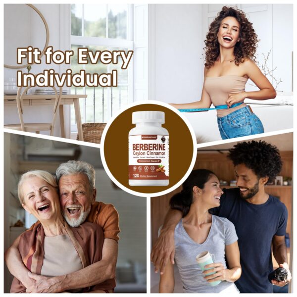 Presentación cápsulas Berberina con Canela Ceilán para apoyo inmunológico y salud