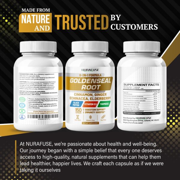Version 1.0.0 Presentación cápsulas NURAFUSE sello de oro y otros ingredientes