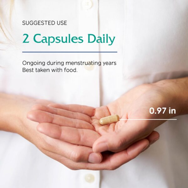 Presentación cápsulas Vitanica fase I premenstrual natural y vegana