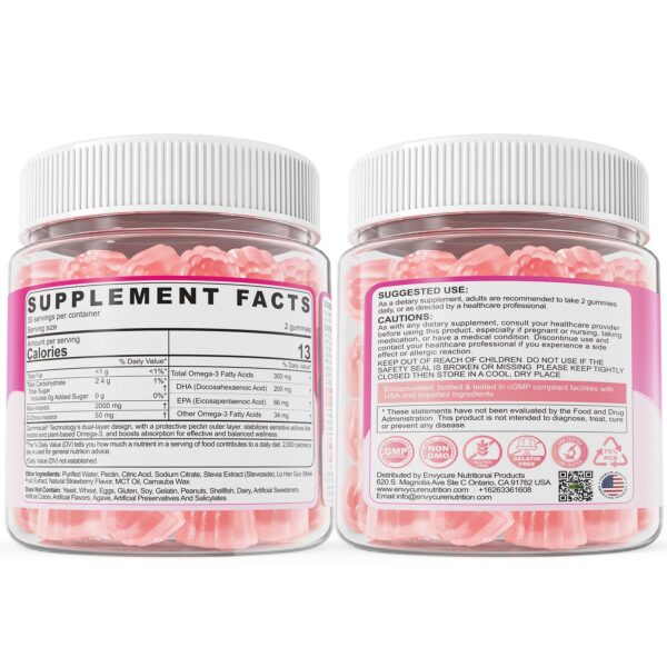 Presentación de EnvyCure Gomitas Inositol Omega-3