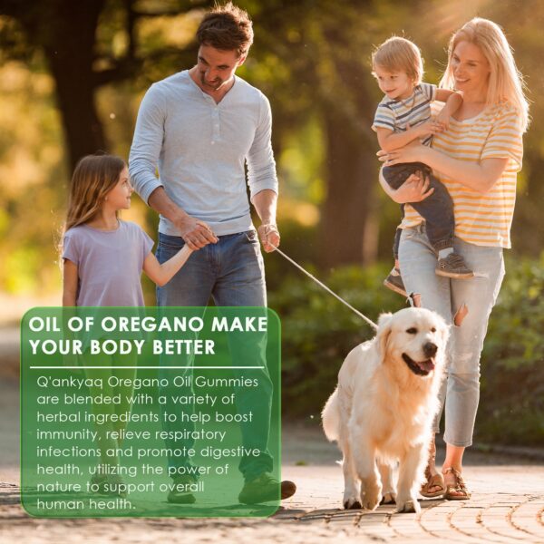 Presentación gomitas Q'ankyaq aceite de orégano 90 unidades