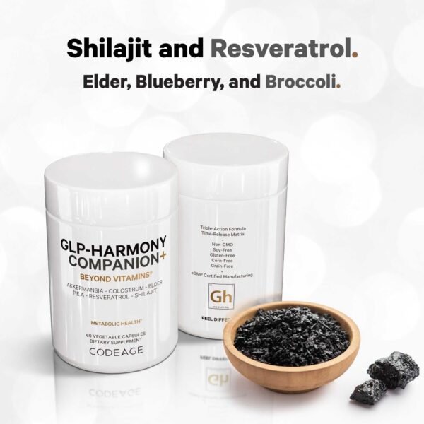 Presentación lateral Codeage GLP-Harmony Companion+ 60 cápsulas